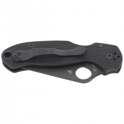 Nóż Spyderco Para 3 G-10 Black / Black Blade Plain (C223GPBK)