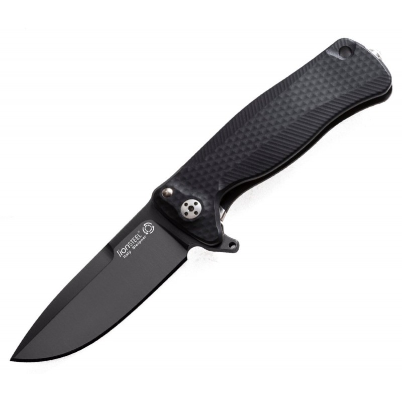 Nóż LionSteel SR22A Aluminum Black / Black Blade (SR22A BB)