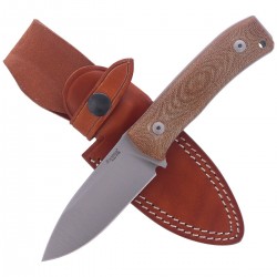 Nóż LionSteel Bushcraft Natural Canvas Micarta (M4 CVN)