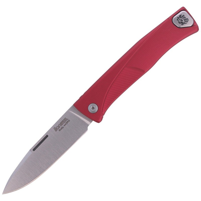 Nóż LionSteel Thrill Aluminium Red / Satin Blade (TL A RS)