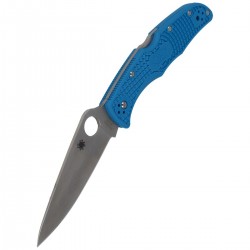 Nóż Spyderco Endura 4 FRN Blue Flat Ground Plain (C10FPBL)