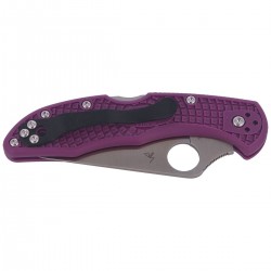 Nóż Spyderco Delica 4 Flat Ground Lightweight Purple Plain (C11FPPR)