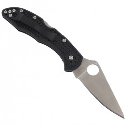 Nóż Spyderco Delica 4 FRN Black Flat Ground Plain (C11FPBK)