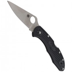 Nóż Spyderco Delica 4 FRN Black Flat Ground Plain (C11FPBK)