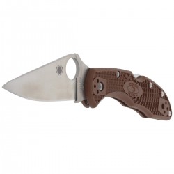 Nóż Spyderco Delica 4 FRN Brown Flat Ground Plain (C11FPBN)