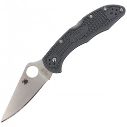 Nóż Spyderco Delica 4 FRN Gray Flat Ground Plain (C11FPGY)