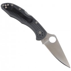 Nóż Spyderco Delica 4 FRN Gray Flat Ground Plain (C11FPGY)