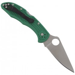 Nóż Spyderco Delica 4 FRN Green Flat Ground Plain (C11FPGR)