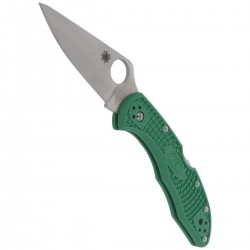 Nóż Spyderco Delica 4 FRN Green Flat Ground Plain (C11FPGR)