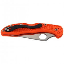 Nóż Spyderco Delica 4 FRN Orange Flat Ground Plain (C11FPOR)