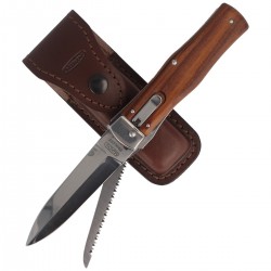 Nóż sprężynowy Mikov Predator Wood z Piłą (241-ND-2/KP)