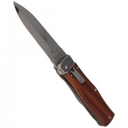 Nóż sprężynowy Mikov Predator Wood z Piłą (241-ND-2/KP)