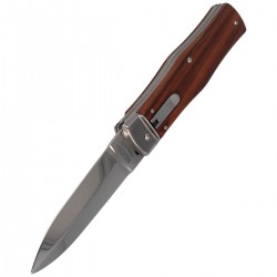 Nóż sprężynowy Mikov Predator Wood z Piłą (241-ND-2/KP)