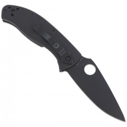 Nóż Spyderco Tenacious G-10 Black / Black Blade Plain (C122GBBKP)