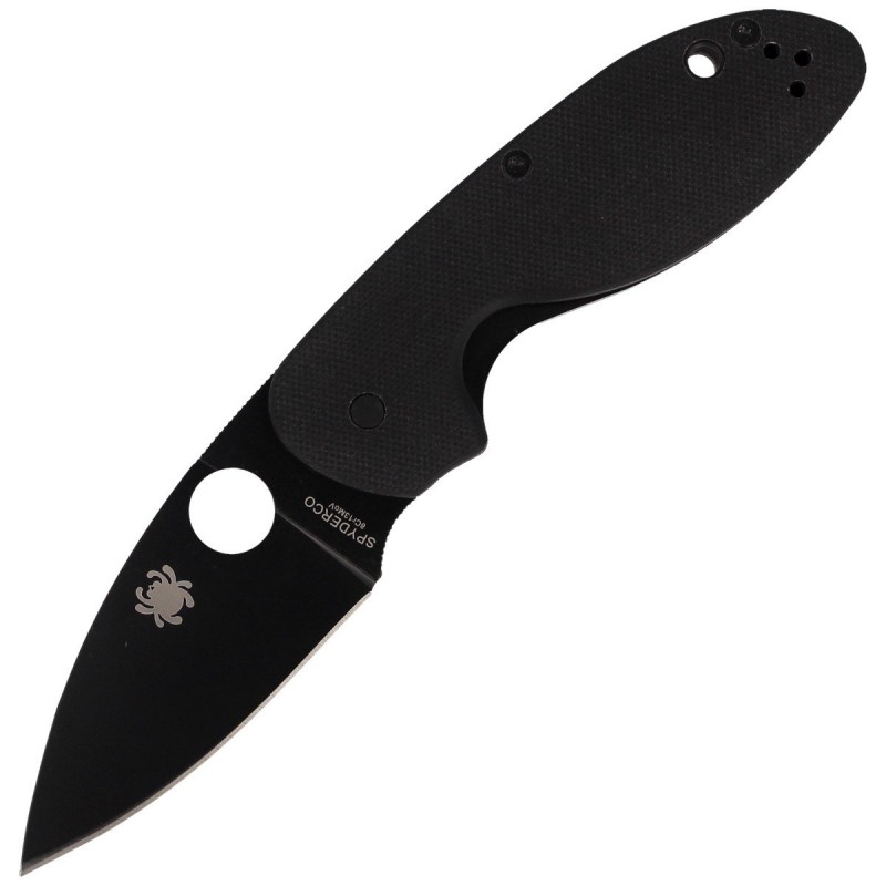 Nóż Spyderco Efficient G-10 Black / Black Blade Plain (C216GPBBK)