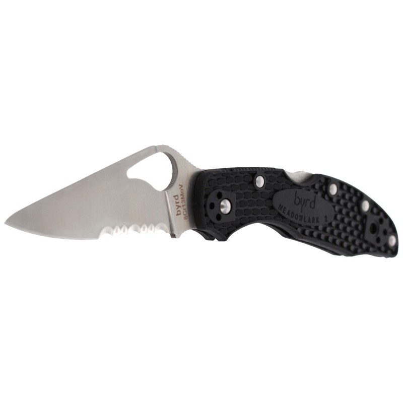 Nóz Spyderco Byrd Meadowlark 2 FRN Black Combination (BY04PSBK2)