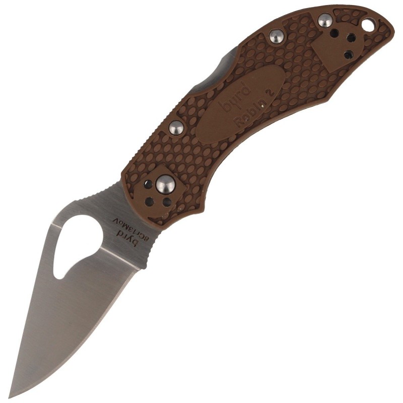 Nóż Spyderco Byrd Robin 2 FRN Brown Plain (BY10PBN2)