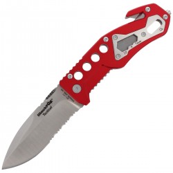 Nóż ratowniczy BlackFox Aluminium Red Rescue Folder (BF-117)