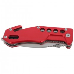 Nóż ratowniczy BlackFox Aluminium Red Rescue Folder (BF-117)