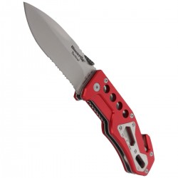 Nóż ratowniczy BlackFox Aluminium Red Rescue Folder (BF-117)