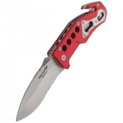 Nóż ratowniczy BlackFox Aluminium Red Rescue Folder (BF-117)