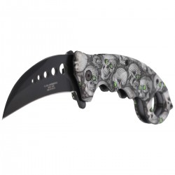 Nóż karambit Herbertz Solingen Skulls Design 73mm (572413)