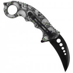 Nóż karambit Herbertz Solingen Skulls Design 73mm (572413)