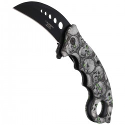 Nóż karambit Herbertz Solingen Skulls Design 73mm (572413)