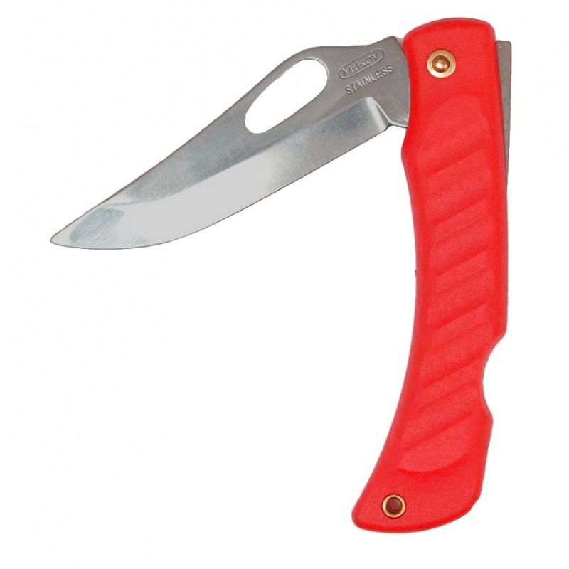 Nóż Mikov Crocodile Clip Point Folder 90mm (243-NH-1/B RED)