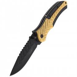 Nóż Herbertz Solingen Hit Black-Gold Drop Point Folder (577713)